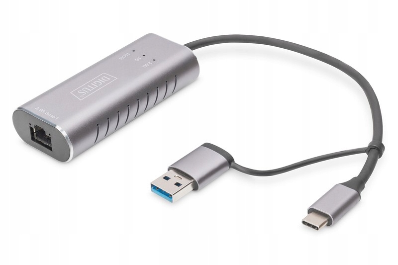 Adaptér DIGITUS DN-3028 USB-C na Gigabit Ethernet 2,5G